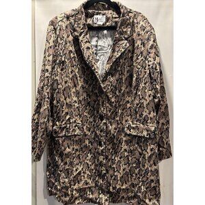 Maggie Sweet Vintage Animal Print Jacket Size 3X